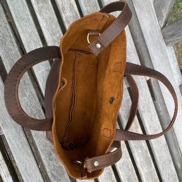 Portland Leather Mini Crossbody Tote - Picture 6 of 8